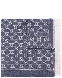 Женский темно-синий шарф от Gucci