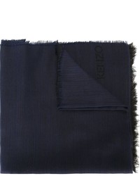 Женский темно-синий шарф от Kenzo