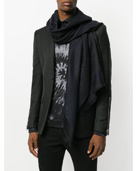 Мужской темно-синий шарф от Versace