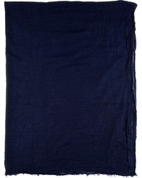 Мужской темно-синий шарф от Rick Owens