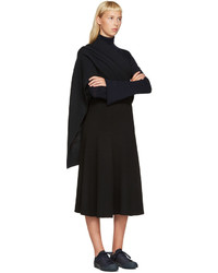 Женский темно-синий шарф от Lemaire