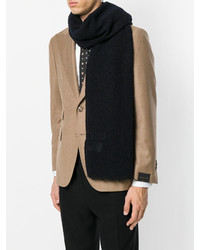 Мужской темно-синий шарф от Eleventy