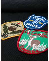 Мужской темно-синий шарф от DSQUARED2