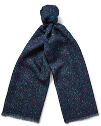 Мужской темно-синий шарф от Richard James