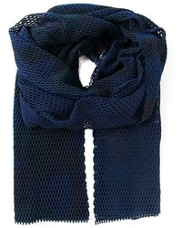 Мужской темно-синий шарф от Sacai
