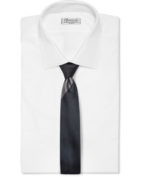 Мужской темно-синий шелковый галстук от Dries Van Noten