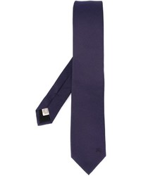 Мужской темно-синий шелковый галстук от Burberry