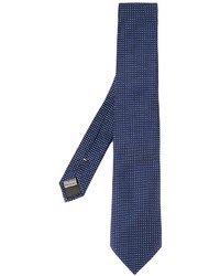 Мужской темно-синий шелковый галстук от Canali