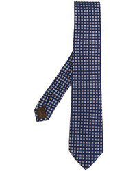Мужской темно-синий шелковый галстук от Church's