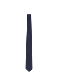 Мужской темно-синий шелковый галстук от Giorgio Armani