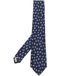 Мужской темно-синий шелковый галстук от Issey Miyake