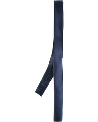 Мужской темно-синий шелковый галстук от Lanvin