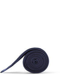 Мужской темно-синий шелковый галстук от Gucci