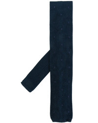 Мужской темно-синий шелковый галстук от Tom Ford