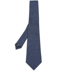 Мужской темно-синий шелковый галстук от Z Zegna