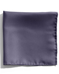 Темно-синий шелковый нагрудный платок