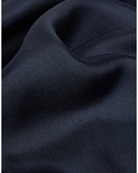 Темно-синий шелковый нагрудный платок от Asos