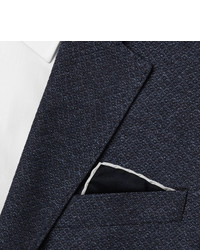 Темно-синий шелковый нагрудный платок от Tom Ford