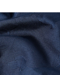 Темно-синий шелковый нагрудный платок от Thom Browne