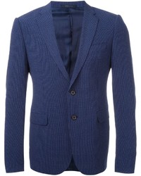 Мужской темно-синий шелковый пиджак от Armani Collezioni