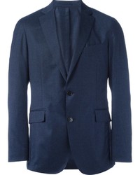 Мужской темно-синий шелковый пиджак от Hackett