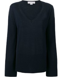 Женский темно-синий шелковый свитер от Stella McCartney