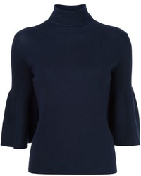 Женский темно-синий шелковый свитер от The Row