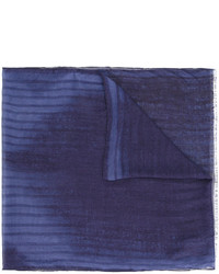 Мужской темно-синий шелковый шарф от John Varvatos