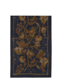 Мужской темно-синий шелковый шарф от Paul Smith