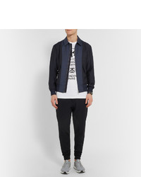 Мужской темно-синий шерстяной бомбер от Oamc