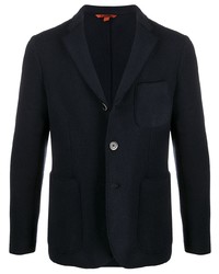 Мужской темно-синий шерстяной вязаный пиджак от Barena