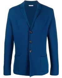 Мужской темно-синий шерстяной вязаный пиджак от Malo