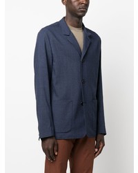 Мужской темно-синий шерстяной вязаный пиджак от Paul Smith