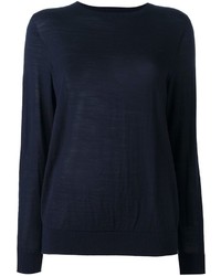 Женский темно-синий шерстяной вязаный свитер от Sofie D'hoore