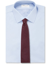 Мужской темно-синий шерстяной галстук