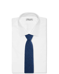 Мужской темно-синий шерстяной галстук от Lardini