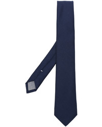 Мужской темно-синий шерстяной галстук от Eleventy