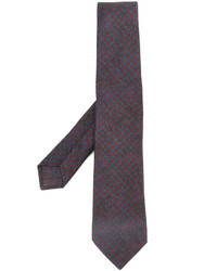 Мужской темно-синий шерстяной галстук от Kiton