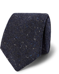 Мужской темно-синий шерстяной галстук от Oliver Spencer
