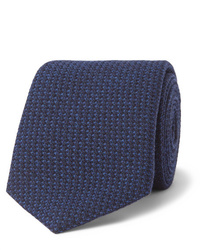 Мужской темно-синий шерстяной галстук от Richard James