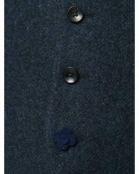 Темно-синий шерстяной жилет от Lardini