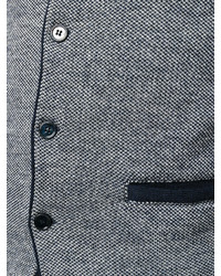 Темно-синий шерстяной жилет от Lardini