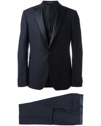 Темно-синий шерстяной костюм-тройка от Tagliatore