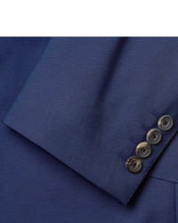 Темно-синий шерстяной костюм от Richard James