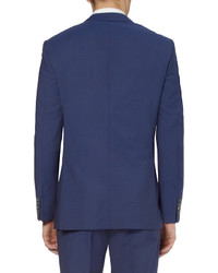 Темно-синий шерстяной костюм от Richard James