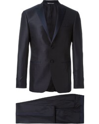 Темно-синий шерстяной костюм от Canali