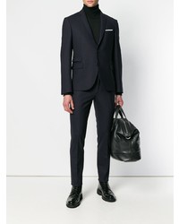 Темно-синий шерстяной костюм от Neil Barrett