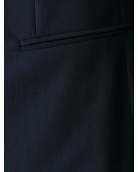Темно-синий шерстяной костюм от Caruso