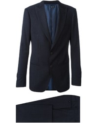 Темно-синий шерстяной костюм от Giorgio Armani