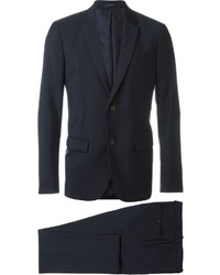 Темно-синий шерстяной костюм от Jil Sander